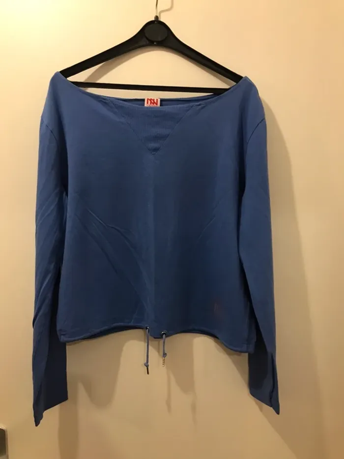Haut unisex doro  tennise manches longues bleu taille 42