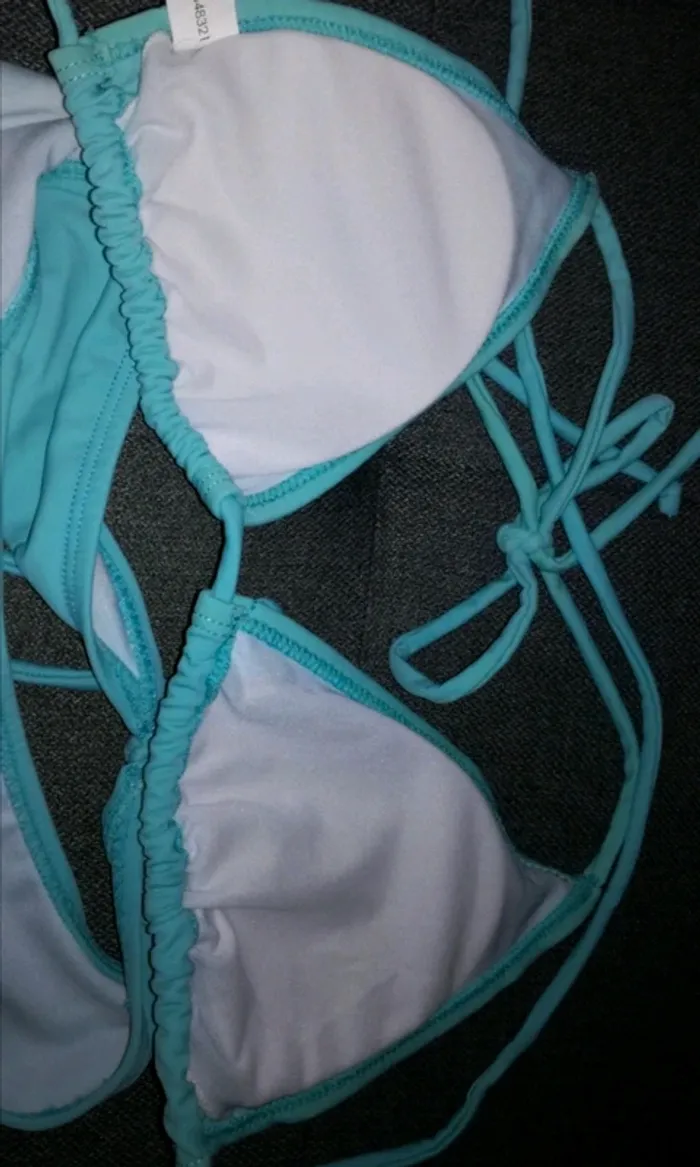 Lot de 2 Maillots de bain deux-pièces noir + bleu - Femme - photo numéro 8