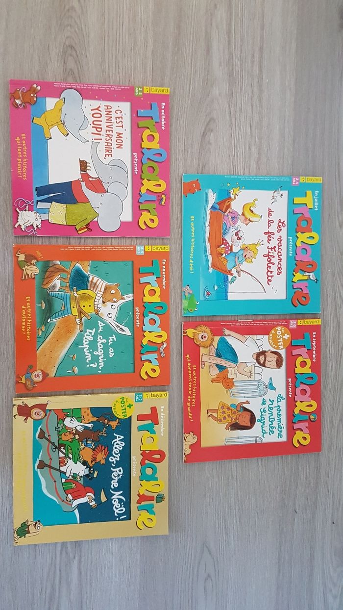 Lot de 5 magazines Tralalire