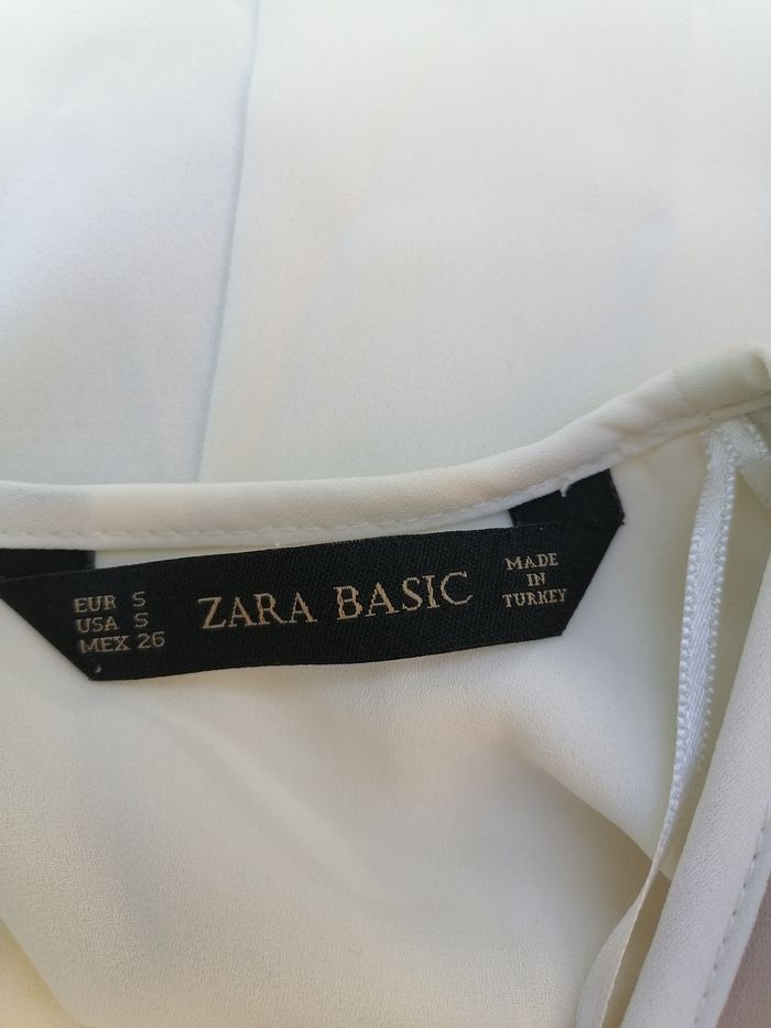 Débardeur fluide Zara taille 36 superposition couleur ivoire et beige - photo numéro 7
