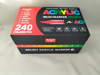 🖤 Boîte de 240 feutres brush | Guangna | Très bon état 🖤