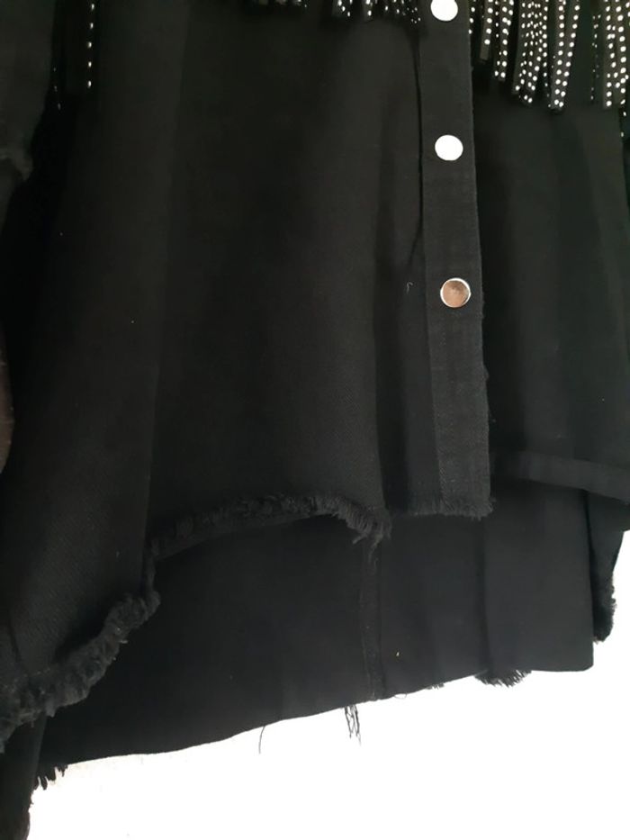 Veste overzise  femme franges taille M - photo numéro 10