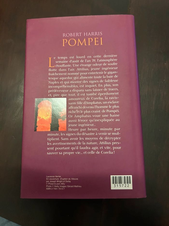 Livre Pompéi de Robert Harris - photo numéro 2