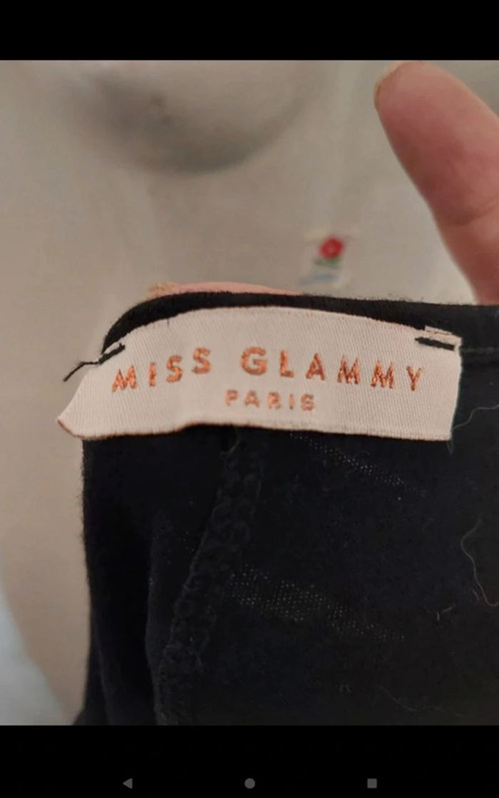 Débardeur noir " N'importe quoi " taille M - Miss Glammy - photo numéro 2