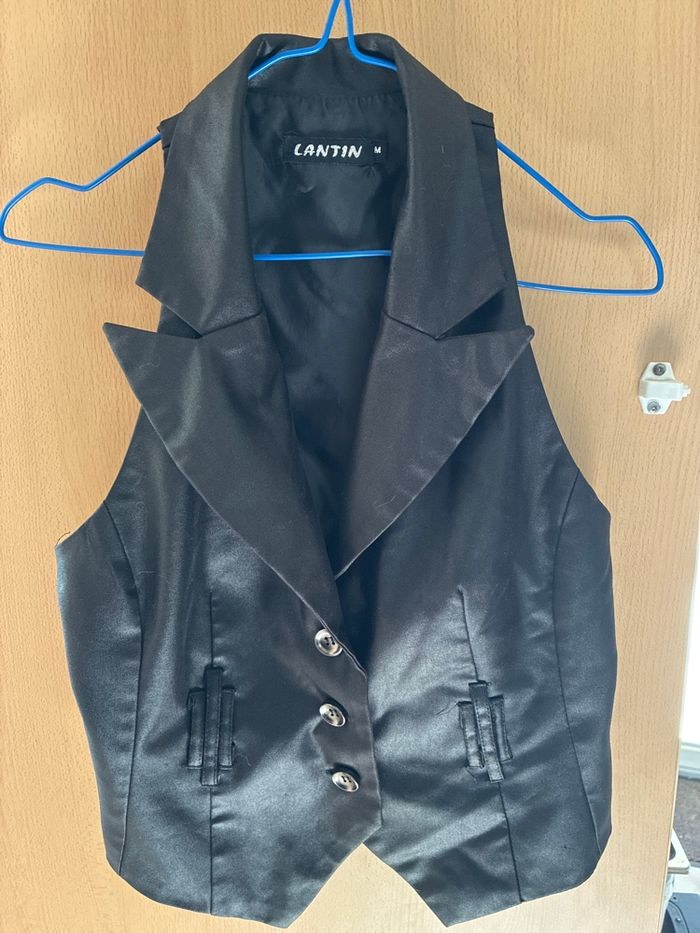 Gilet type smoking femme