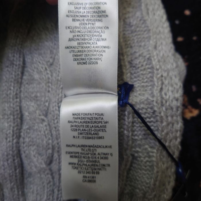 Écharpe Polo Ralph Lauren Grise unisexe - photo numéro 2