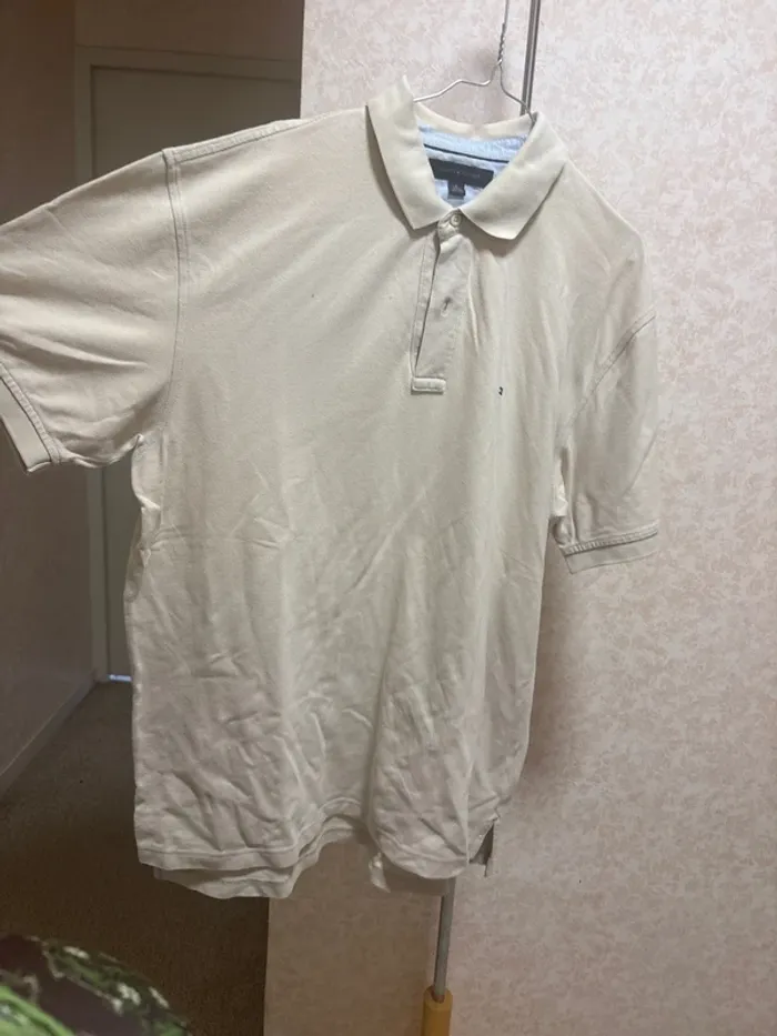 Polo tommy Hilfiger beige homme taille XL comme neuf