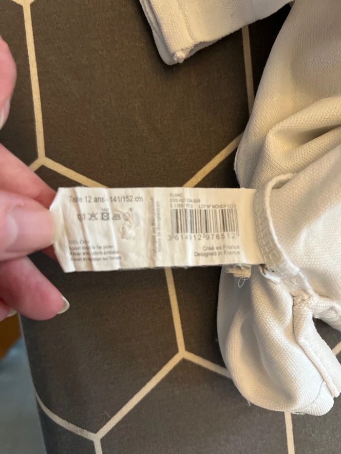 Polo manches courtes piqué de coton broderie cœur 12 ans - Monoprix Teens - photo numéro 5