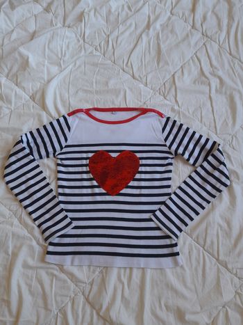 T-shirt 12ans Sequins réversible
