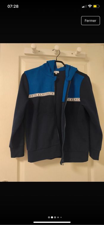 Veste zippee Lacoste