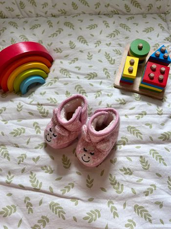 Bottes fourrées rose 0-3 mois