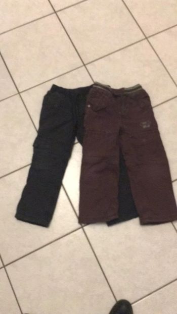 Lot pantalon doublés