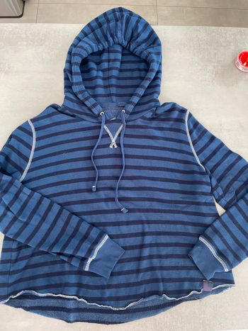 Sweat à capuche rayé marine Ralph Lauren