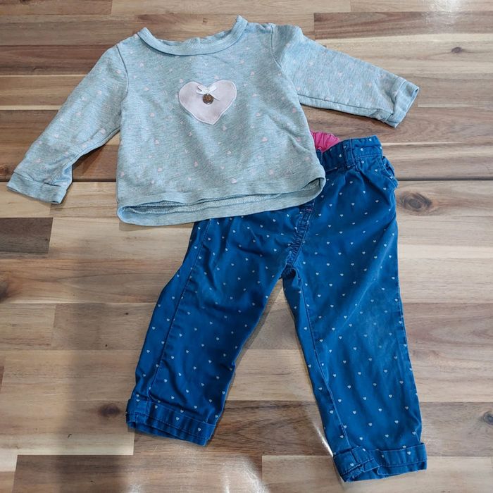 Ensemble jean pull 18 mois.