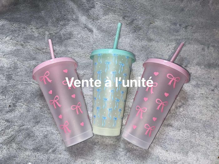 Grand gobelet à paille noeud - photo numéro 1