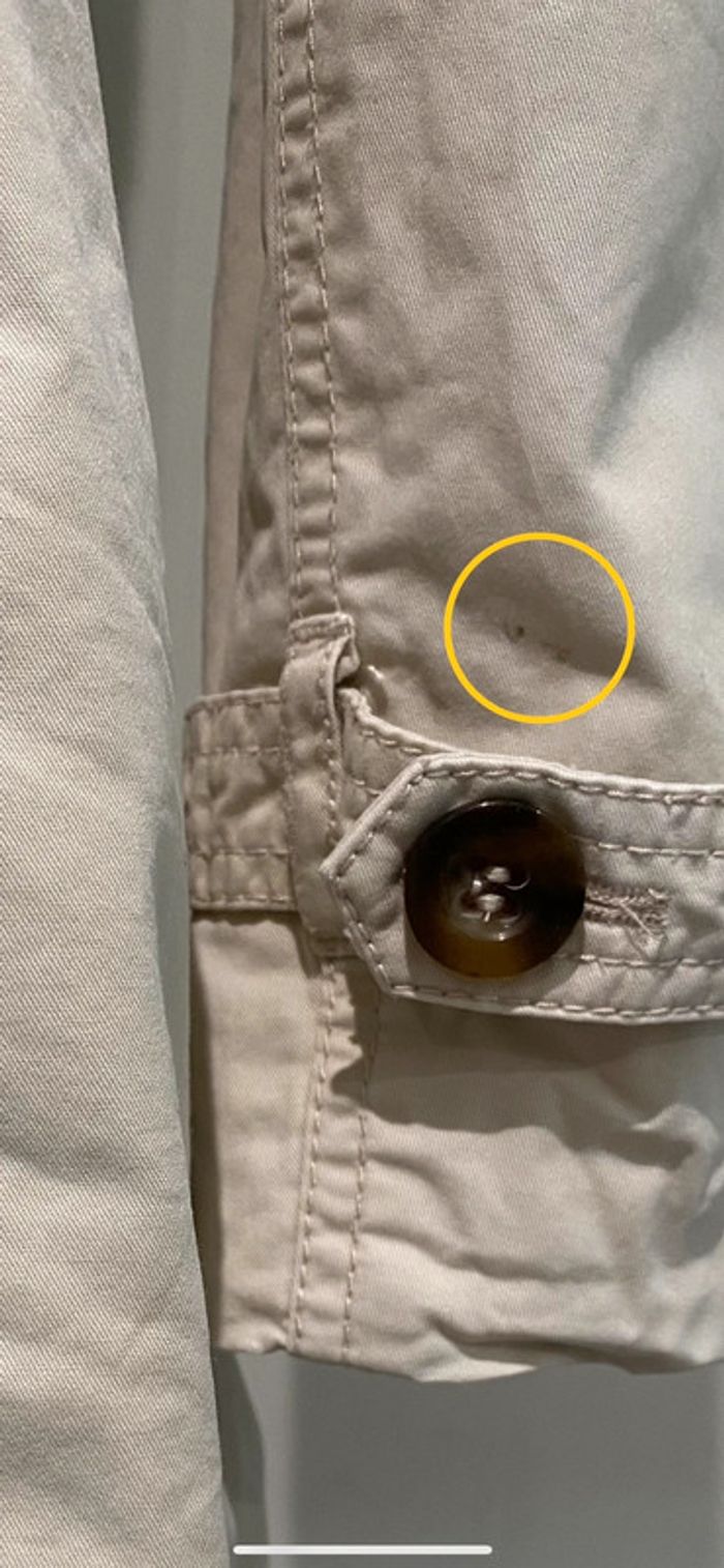 Trench esprit, taille 40 c’est couleur beige, très clair - photo numéro 6