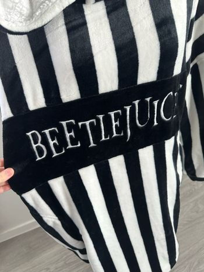 Pyjama oversize polaire noir et blanc Beetlejuice M/L - photo numéro 4