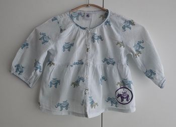 Blouse Petit Bateau, taille 3 ans