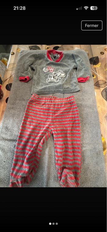 Pyjamas 2 pièces Tom et Jerry 