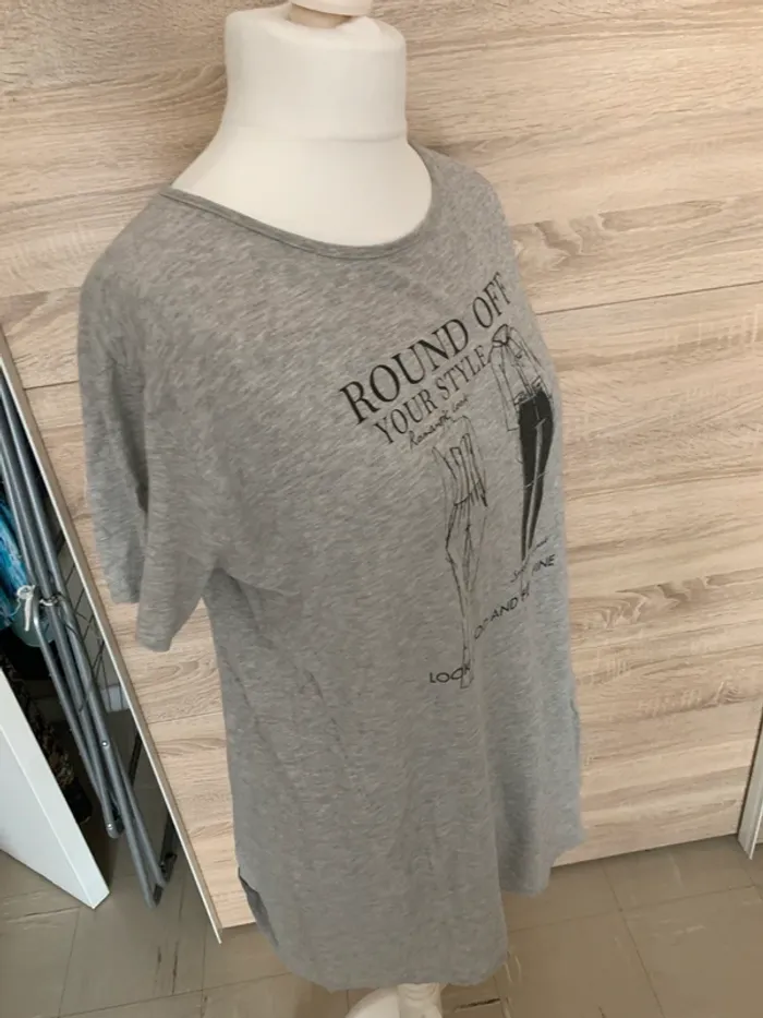 Robe teeshirt grise L XL - photo numéro 2