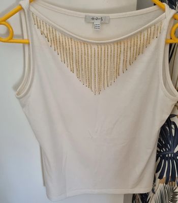 Tee-shirt blanc cassé