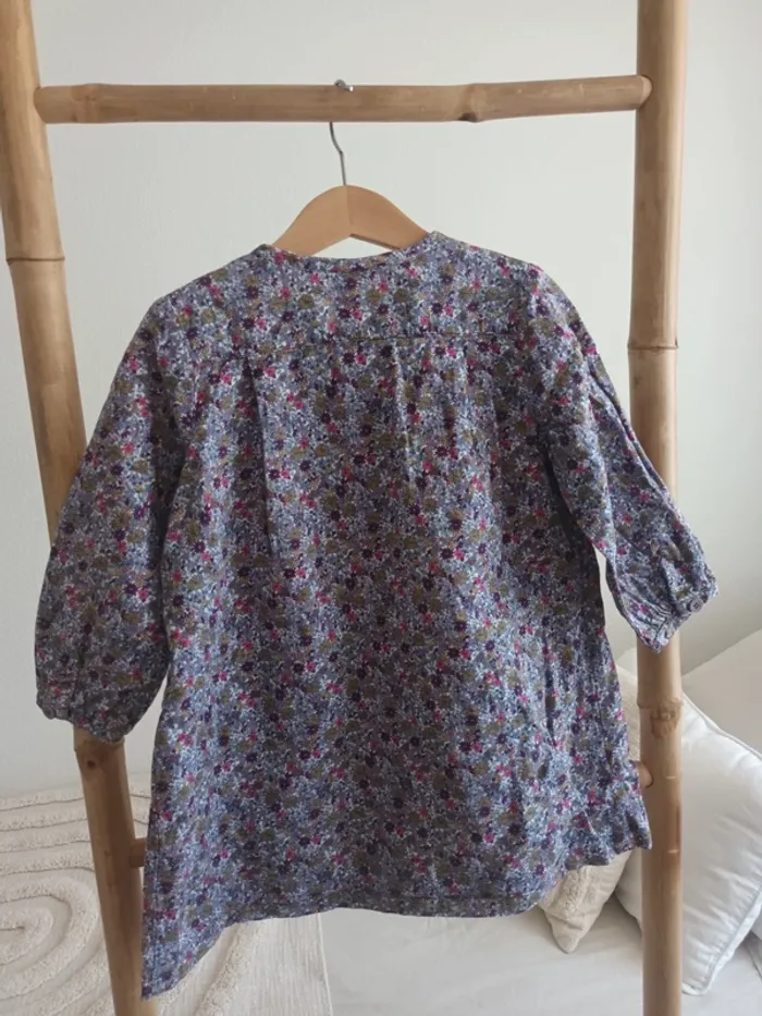 Robe fleurie Liberty Petit Bateau 3 ans 94 cm - photo numéro 6