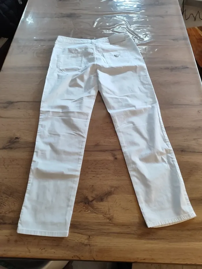 Jean Armani Jeans blanc - Taille S - photo numéro 4