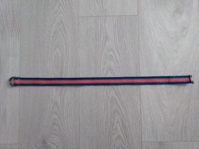 Ceinture garçon 56 cm bleue marine, orange et turquoise - photo numéro 3