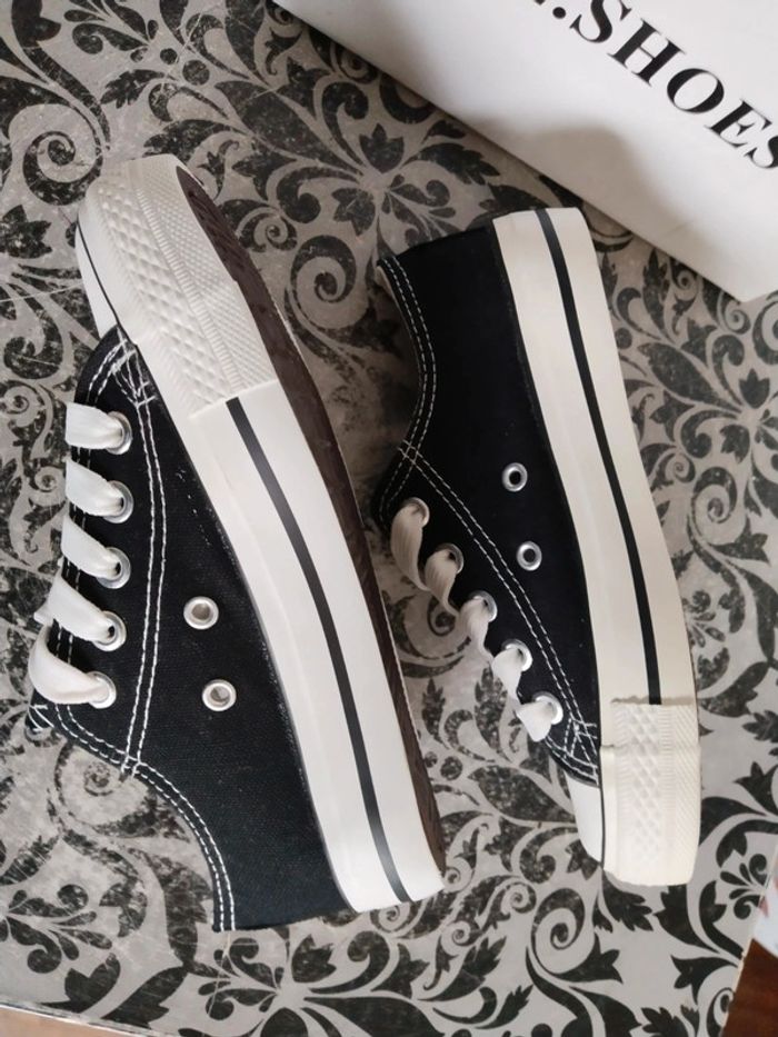 Baskets sneakers en toile enfant mixte pointure 29 - photo numéro 8