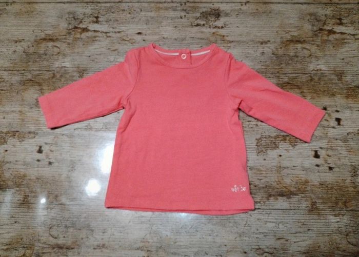 Joli t-shirt manches longues fille 3 mois