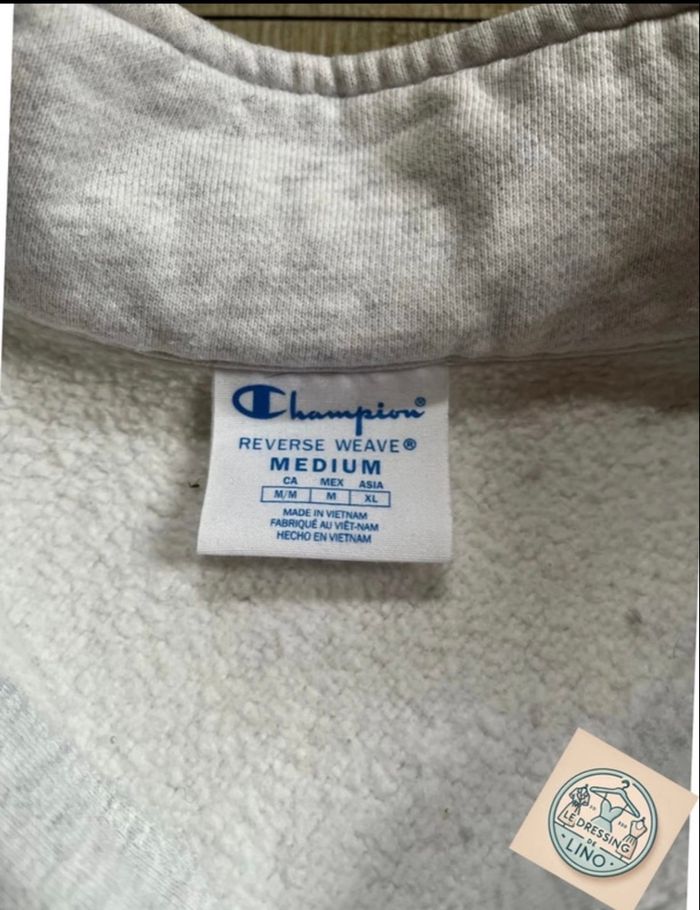 Champion-Sweat 1/4 zip taille M-Très bon état - photo numéro 5