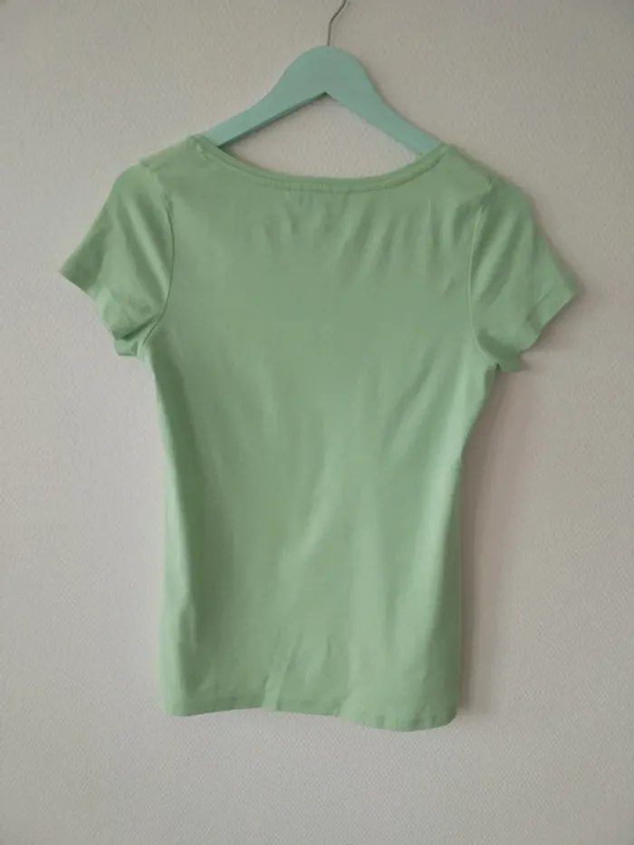 T-shirts vert menthe H&M - photo numéro 2