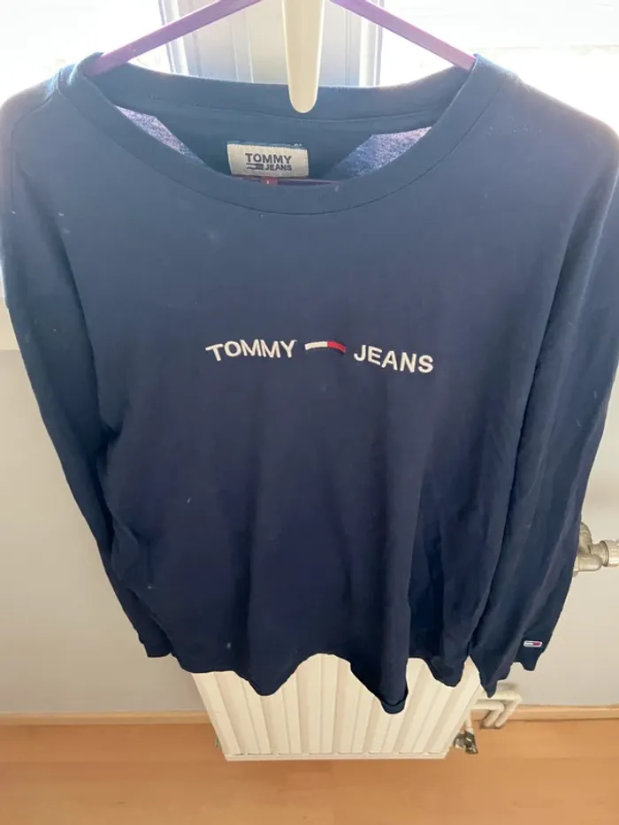T-Shirt manches longues Tommy Hilfiger / Tommy Jeans bleu marine