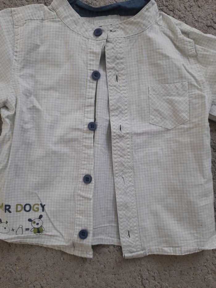Chemise à carreaux 12 mois - photo numéro 2