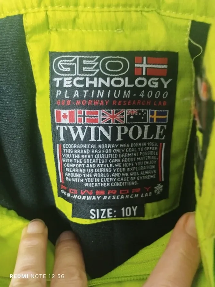 Salopette de ski Geographical Norway taille 10 ans - photo numéro 5