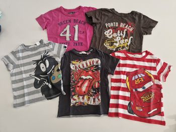 Lot de 5 t-shirts manches courtes garçon 1/ 2 ans H&M