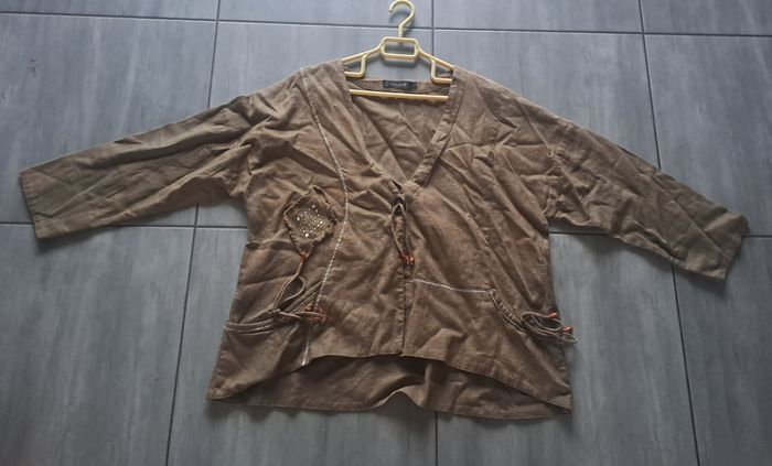 Veste / Gilet Kaki Floresse Taille L - photo numéro 2