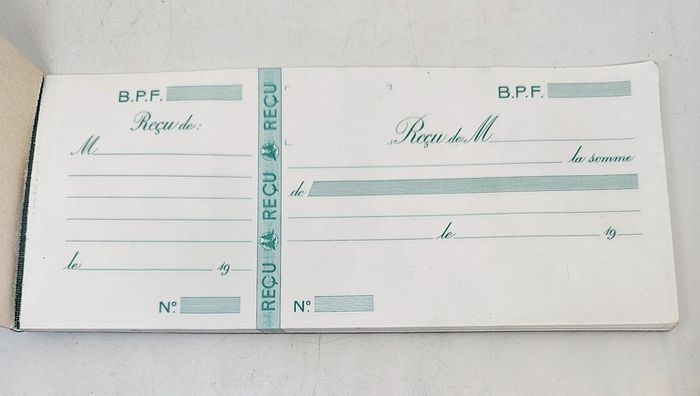 Carnet de 36 feuilles de reçus. - photo numéro 3
