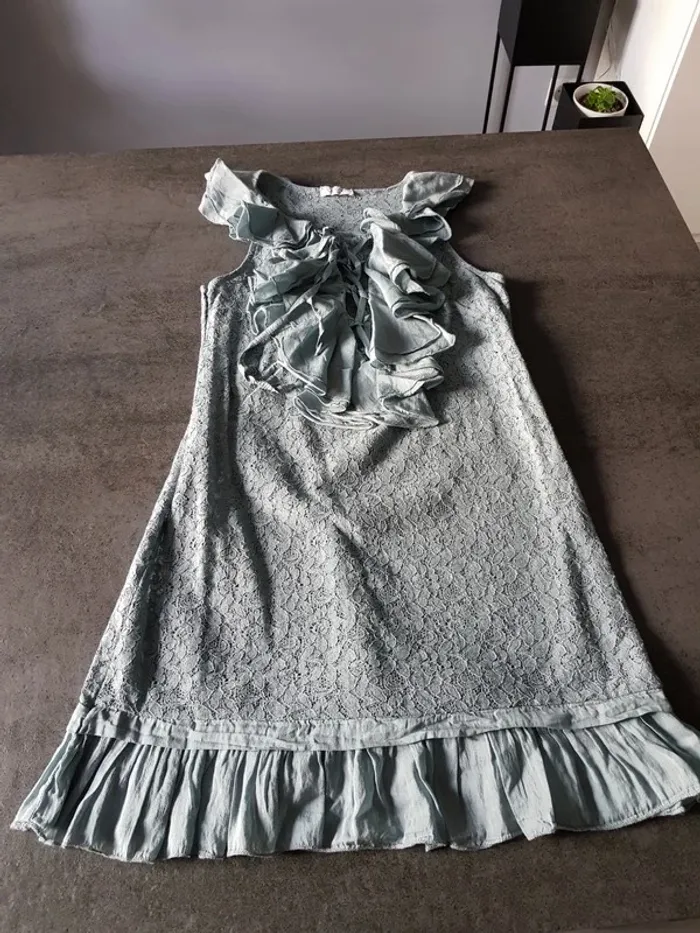 Robe en soie S bleu Josh - photo numéro 3