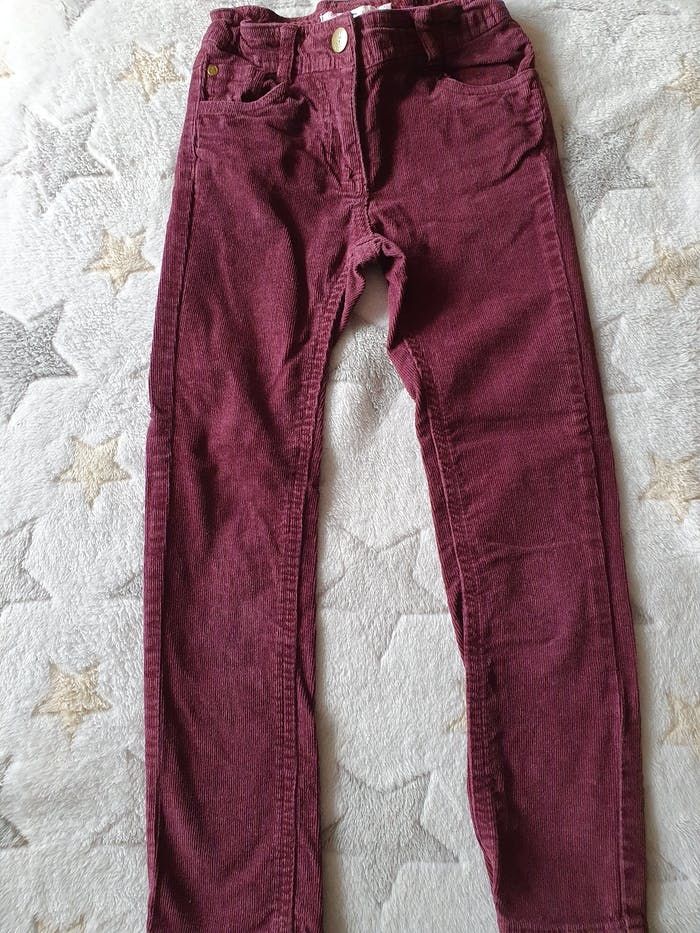 Pantalon velours prune