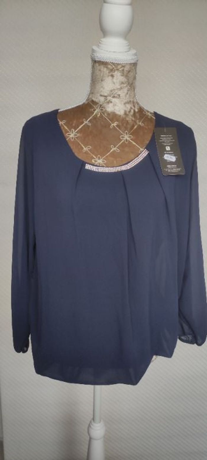 Blouse manches transparente