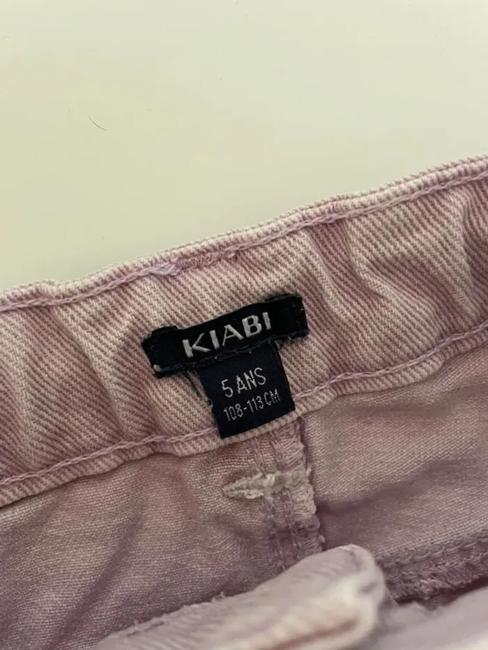 Jeans large Kiabi 5 ans lila - photo numéro 6