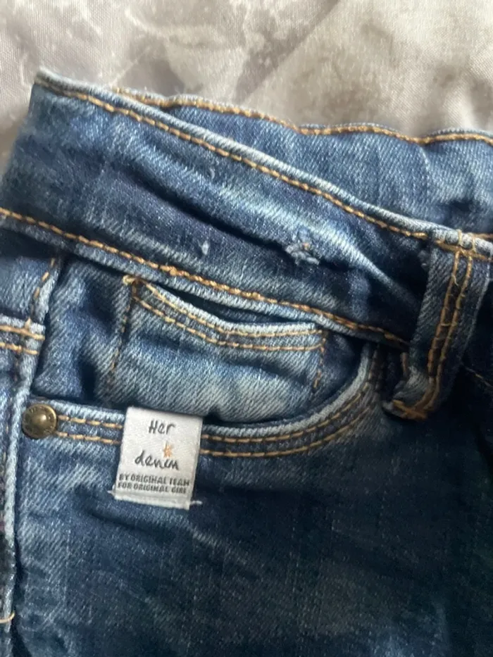 Pantalon Fille bleu - photo numéro 3
