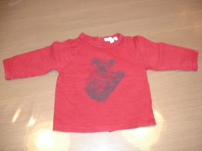 Tee-shirt manches longues 6 mois - photo numéro 2