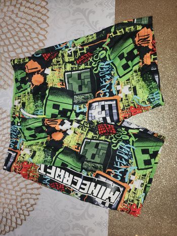 Short de bain Minecraft 9/10ans