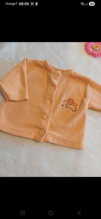 Gilet bébé taille 3 mois