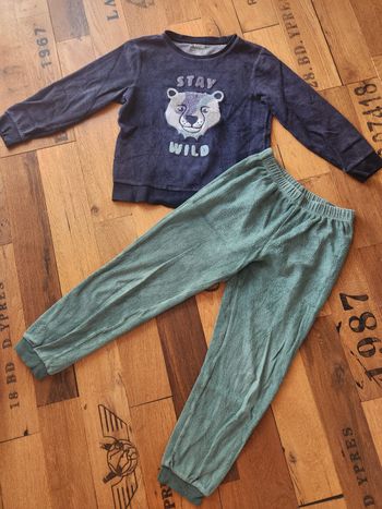 Pyjamas velours garçon 8 ans