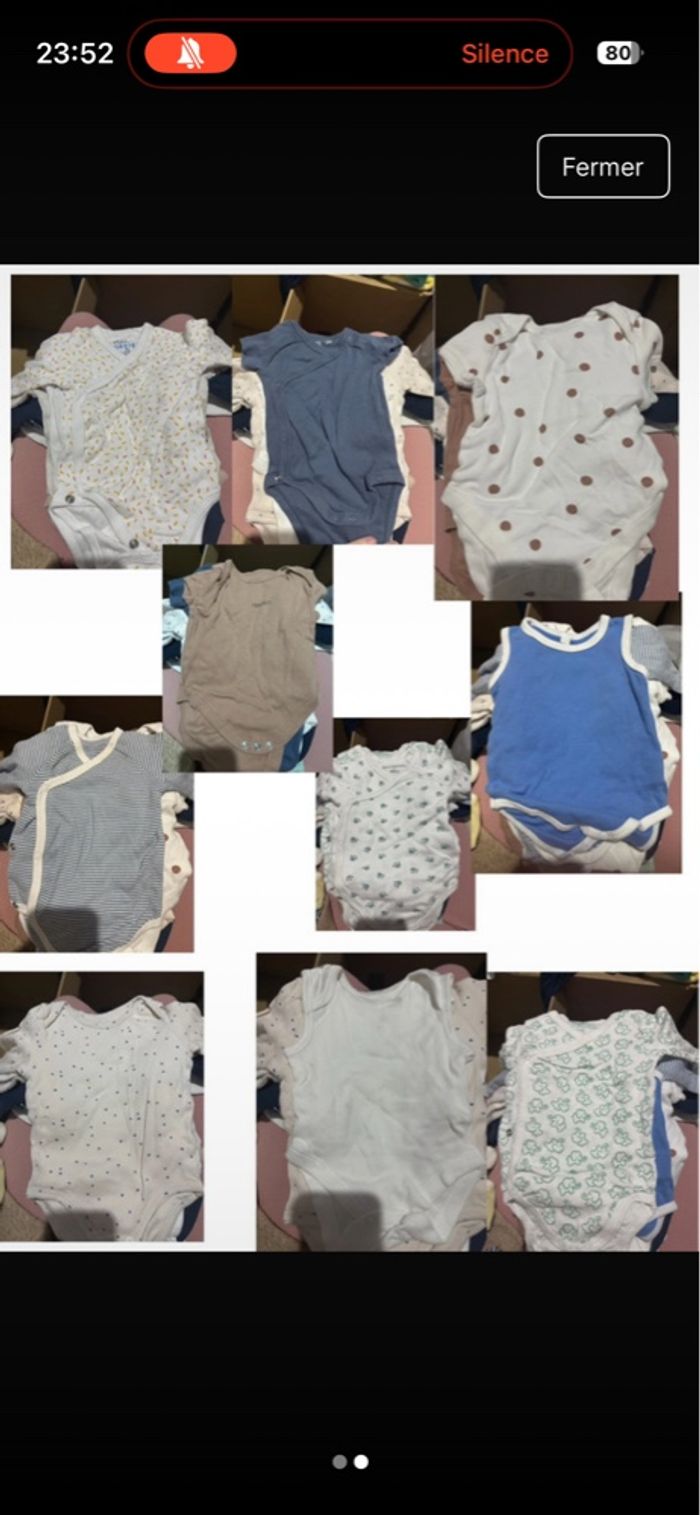 Lot 19 body bébé