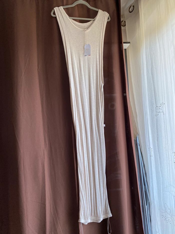 Superbe belle longue robe beige/vanille Le temps des cerises neuve avec étiquette taille S - photo numéro 3