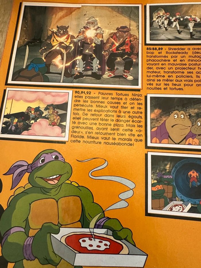 Album images Panini complet ancien Les Tortues Ninja stickers autocollants - photo numéro 8